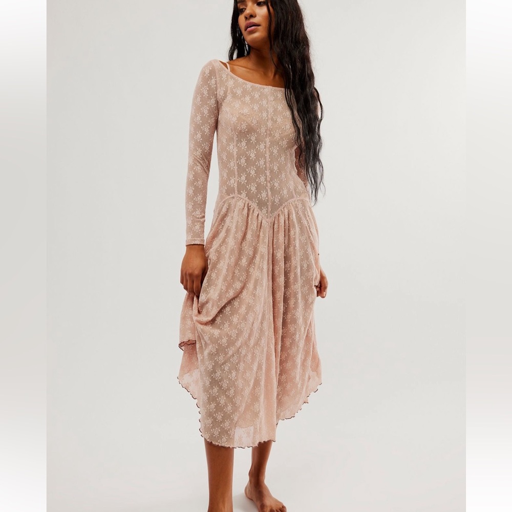 Free People Dial For Drama Slip  Med